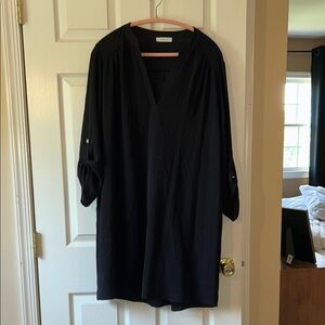 Entro casual, Black shirt dress